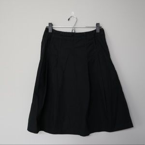Gap black cotton full skirt